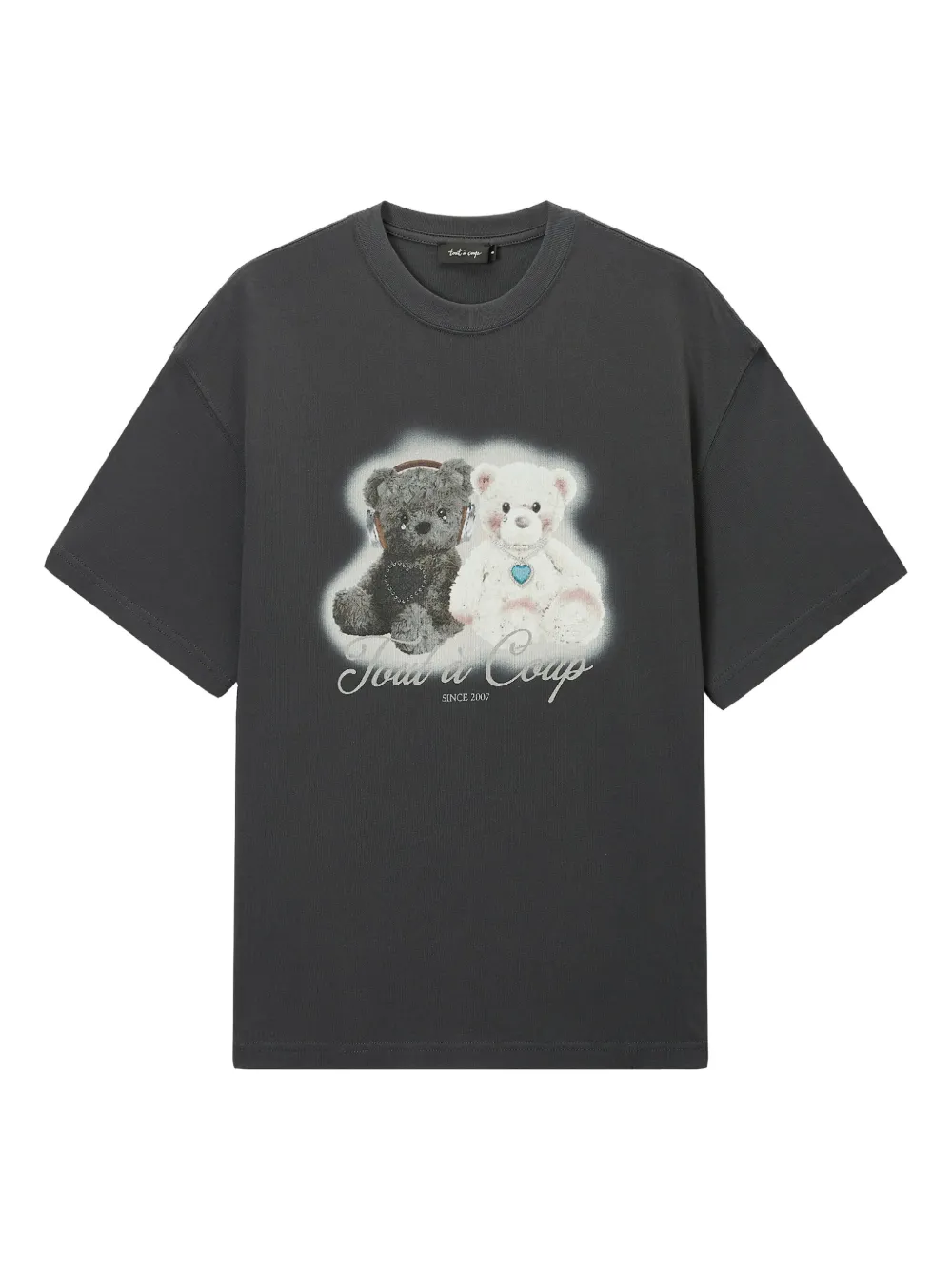tout a coup playera con logo estampado | gris | Image 1