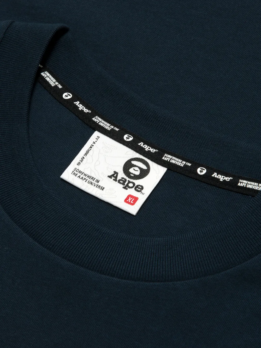 AAPE BY *A BATHING APE Katoenen T-shirt Blauw