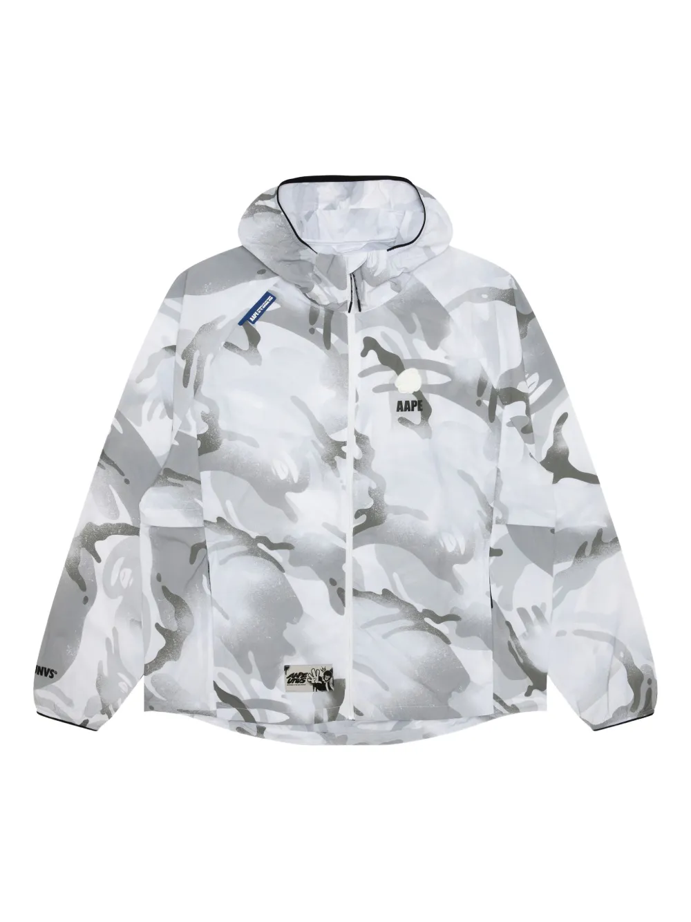 AAPE BY *A BATHING APE® logo-patch jacket | White | Image 1