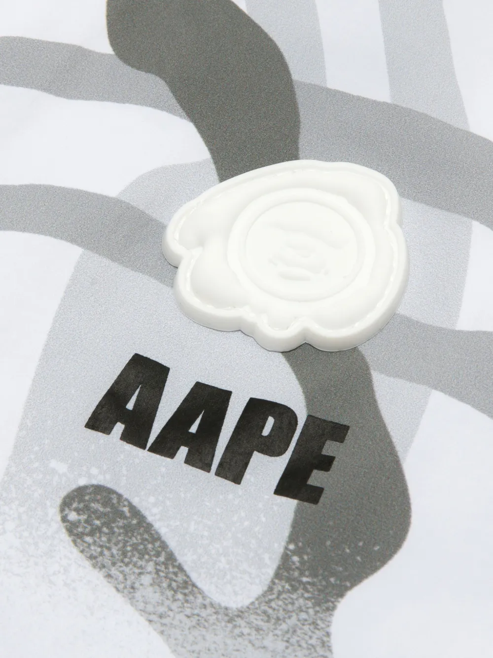 AAPE BY *A BATHING APE Jack met logopatch Wit