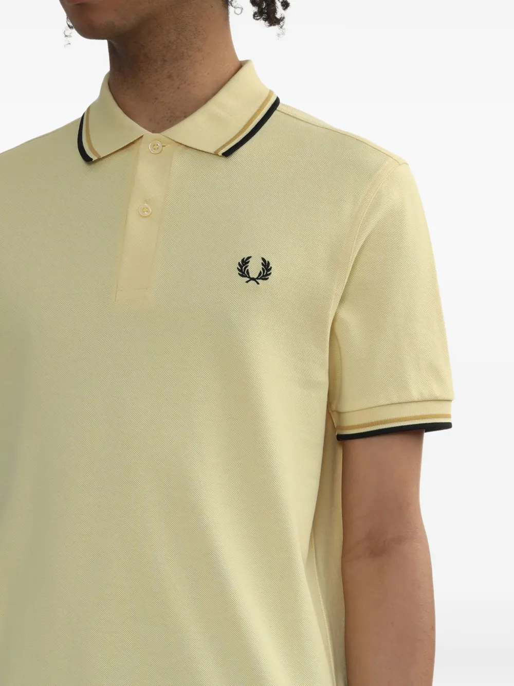 Fred Perry Katoenen poloshirt Geel