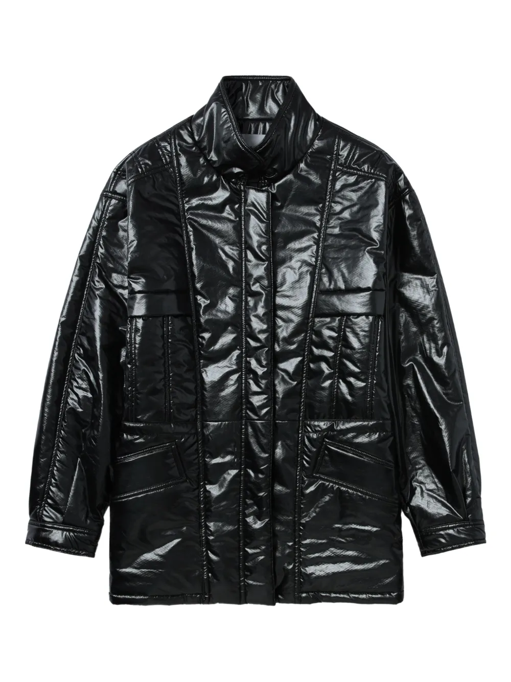 Low Classic faux-leather jacket - ブラック Low Classic faux-leather jacket - ブラック