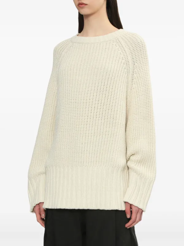 Lowclassic lc ニットセーター Low Classic リブニット セーター | ニュートラル | FARFETCH JP