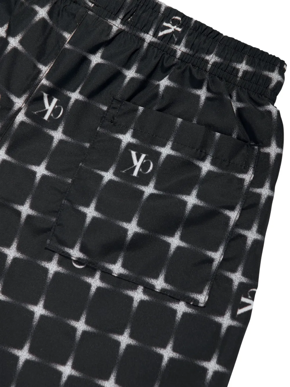 Calvin Klein Kids Zwembroek met CK-monogram Zwart