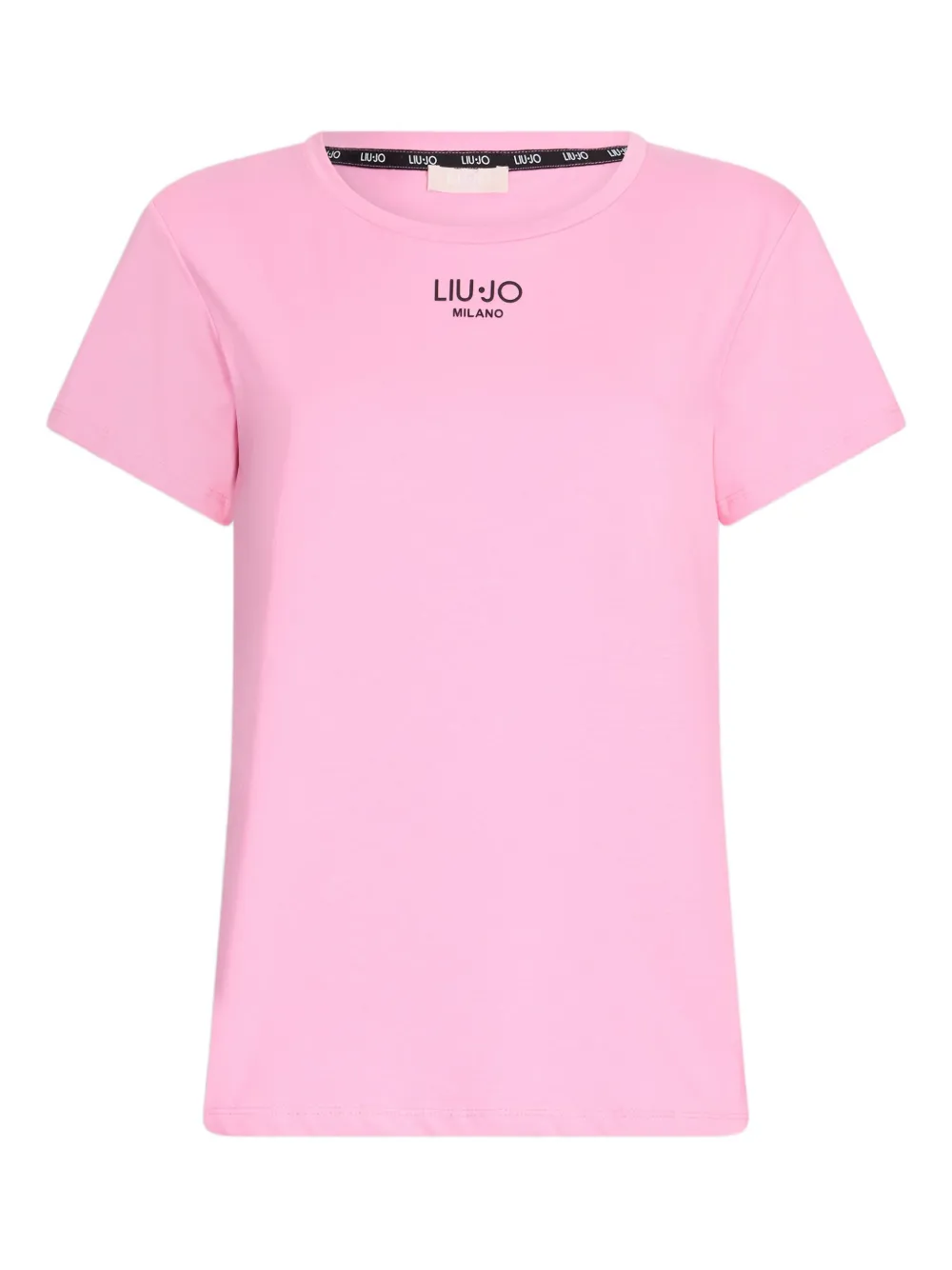 LIU JO T-shirt in cotone con logo - Rosa