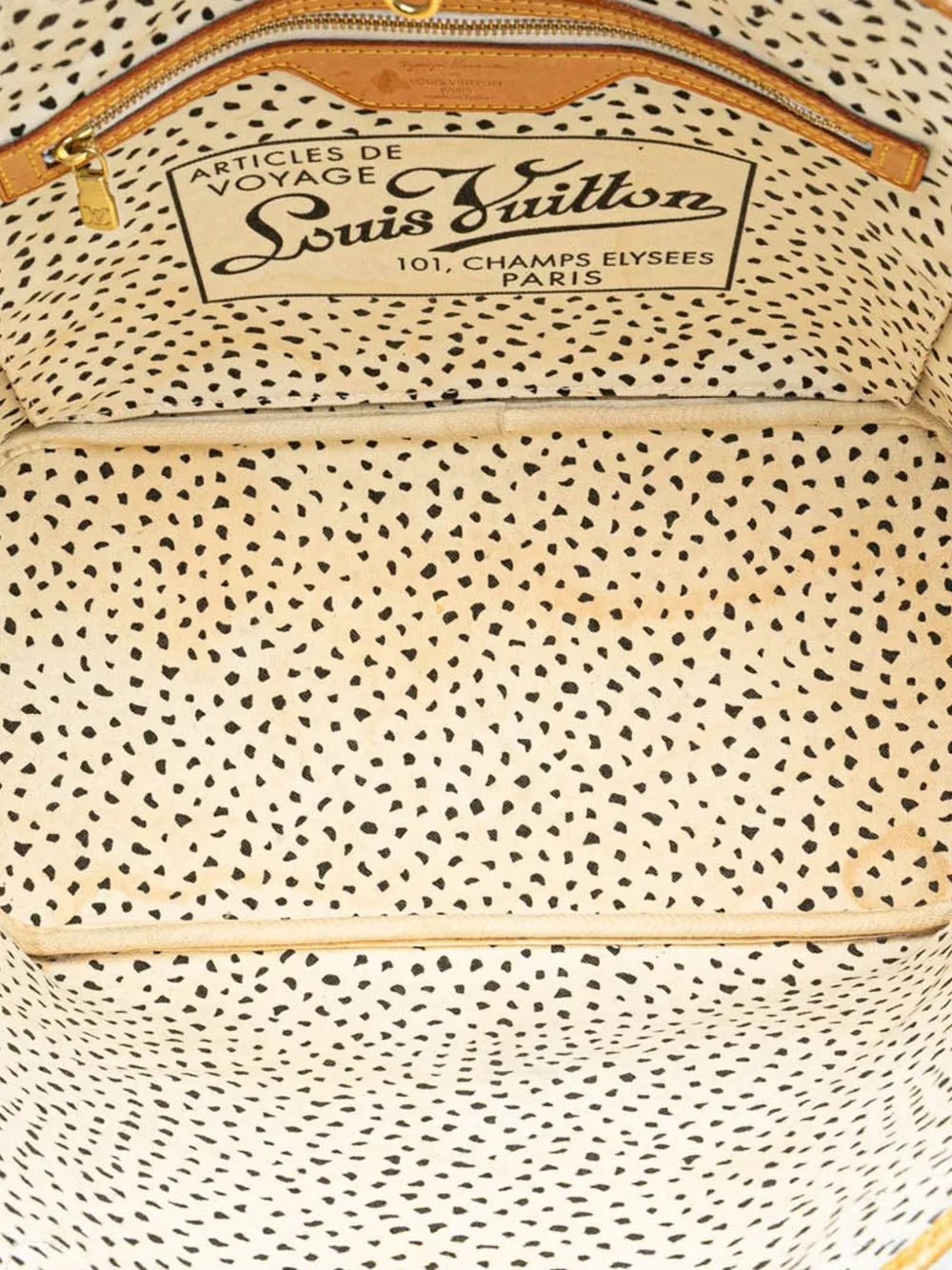 Pre-owned Louis Vuitton 2012 Yayoi Kusama Monogram Neverfull Mm Tote Bag In Brown
