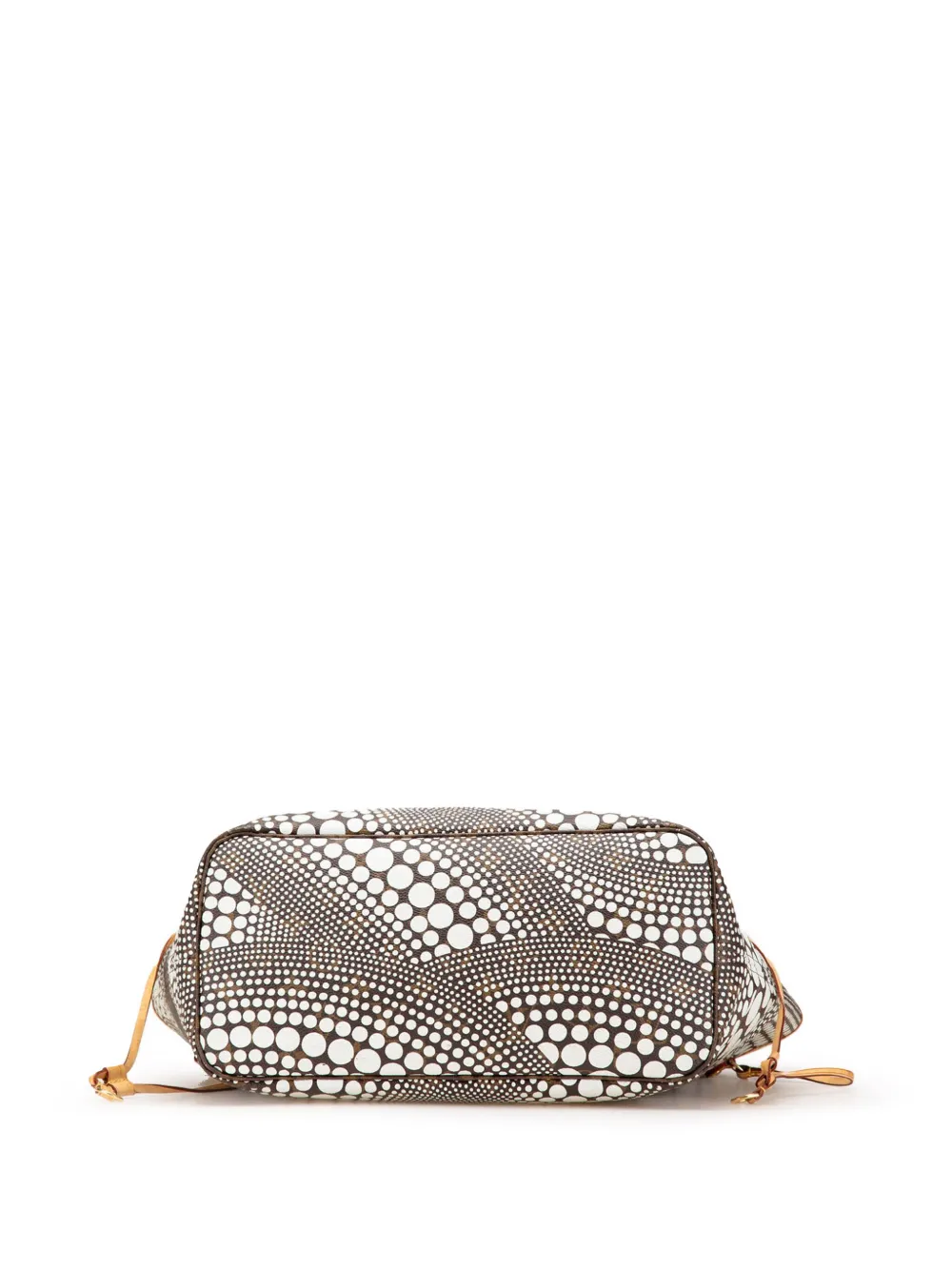 Pre-owned Louis Vuitton 2012 Yayoi Kusama Monogram Neverfull Mm Tote Bag In Brown