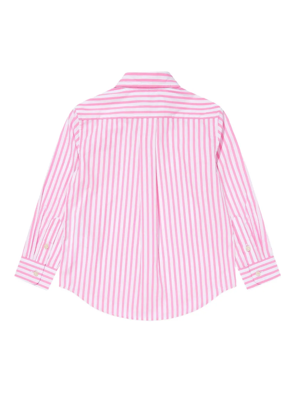 POLO RALPH LAUREN KIDS Gestreept shirt met knopen Roze