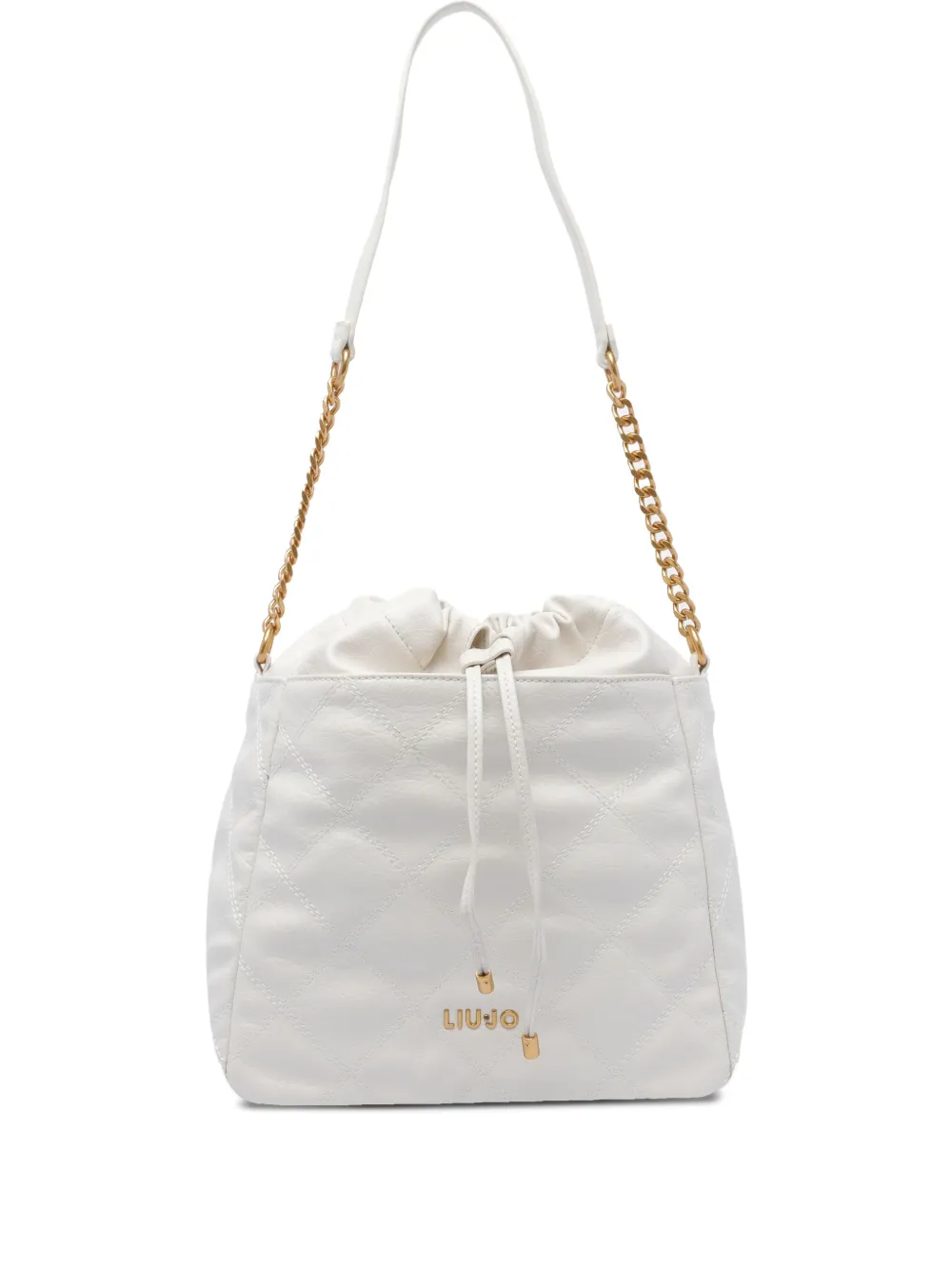 LIU JO logo-plaque bucket bag | White | Image 1