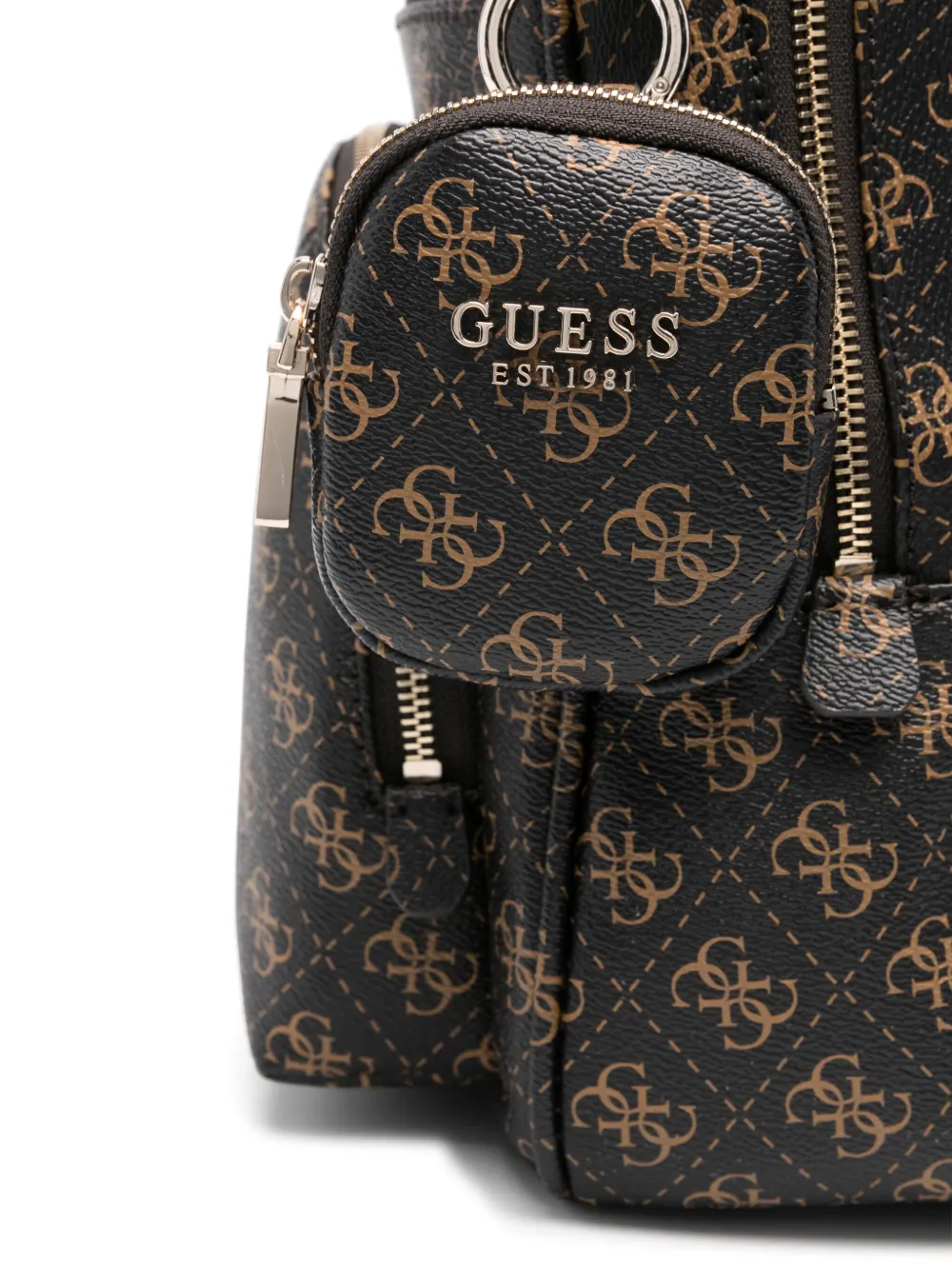 GUESS USA Rugzak met monogramprint Bruin