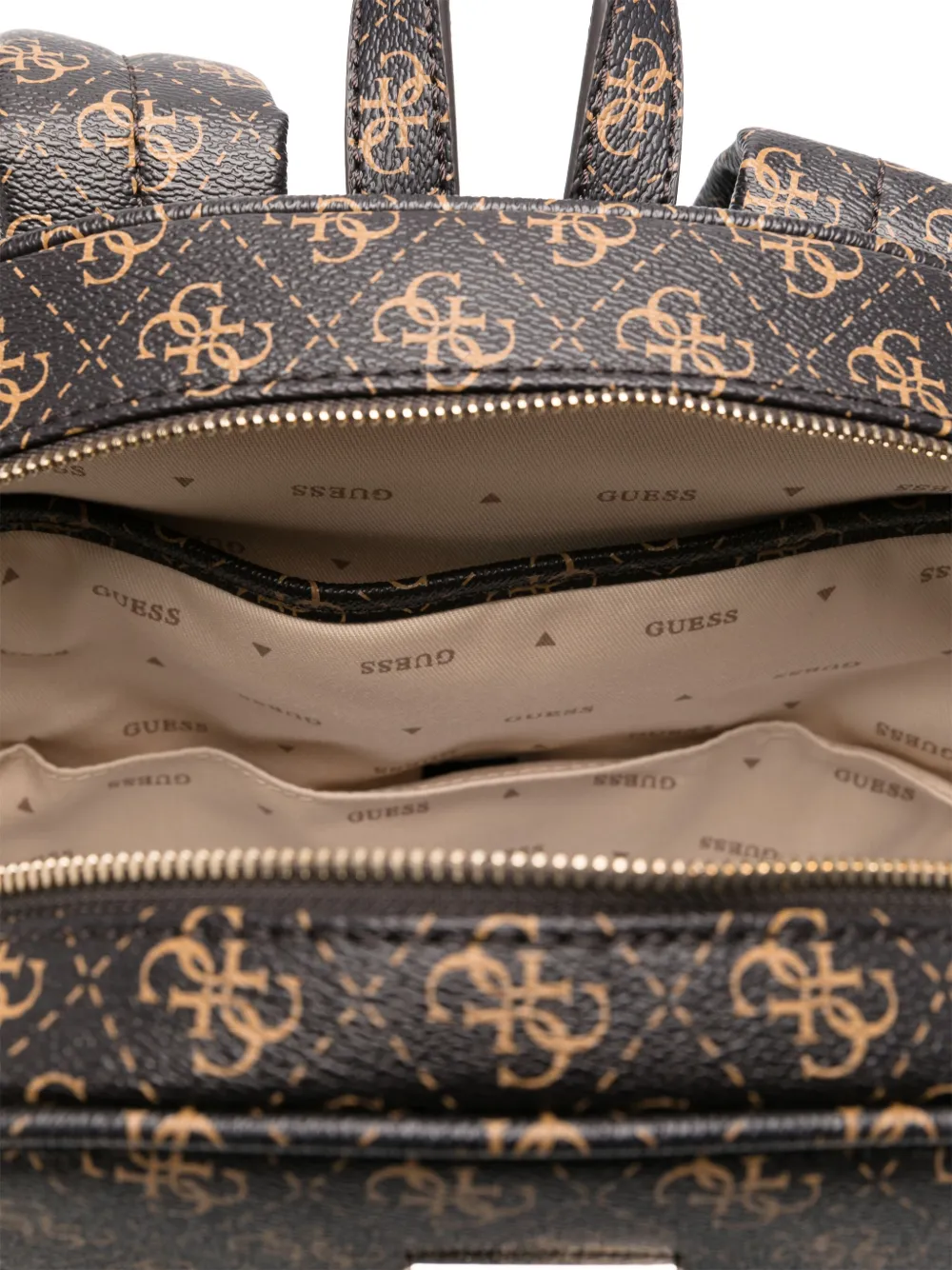 GUESS USA Rugzak met monogramprint Bruin