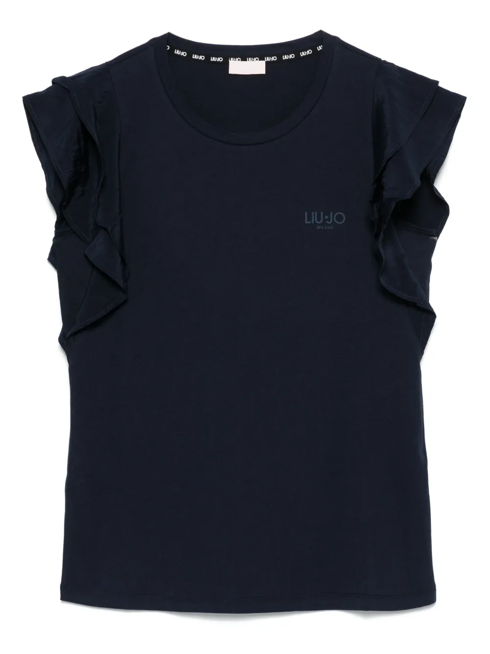 LIU JO playera con logo bordado | azul | Image 1