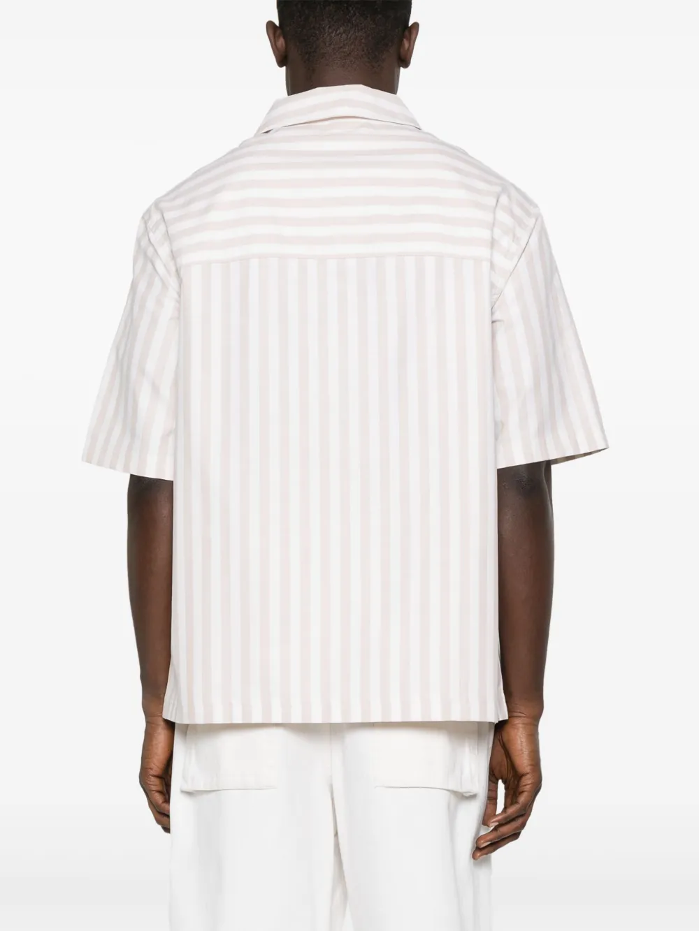 Maison Kitsuné overhemd met korte mouwen Wit
