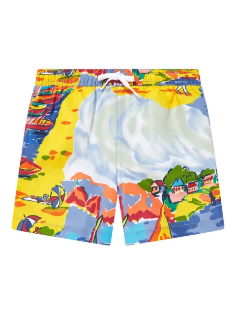 POLO RALPH LAUREN KIDS printed swim shorts
