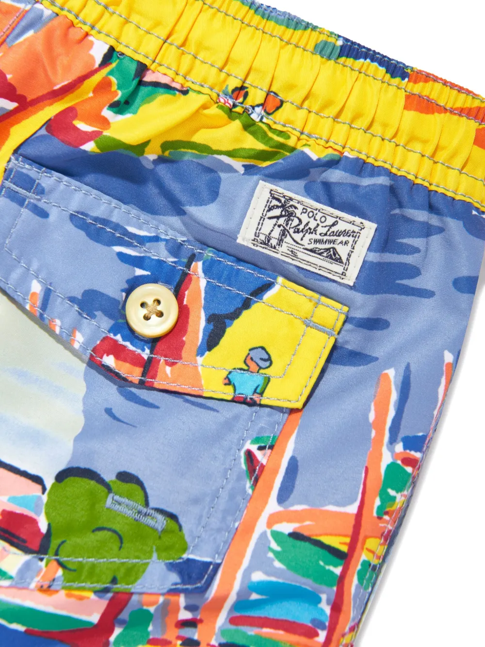 POLO RALPH LAUREN KIDS Zwembroek met print Blauw
