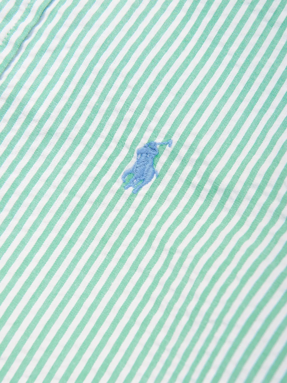 Polo Ralph Lauren Striped Button-up Shirt In Green