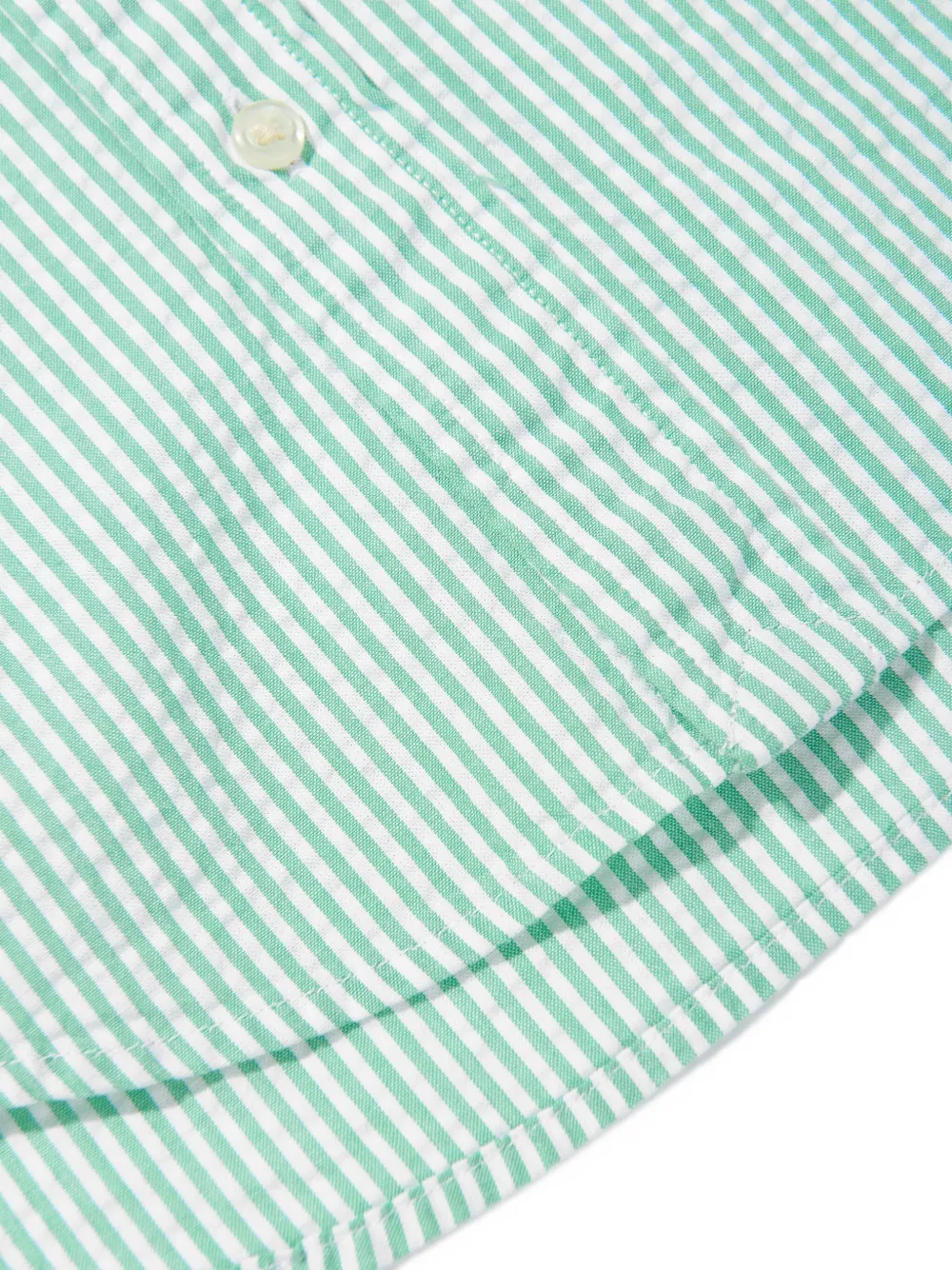 Polo Ralph Lauren Striped Button-up Shirt In Green