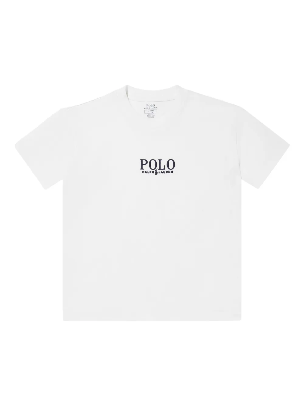 POLO RALPH LAUREN KIDS T-shirt met geborduurd logo Wit