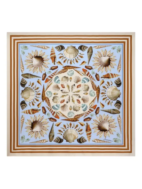 Dolce & Gabbana shell-print silk scarf