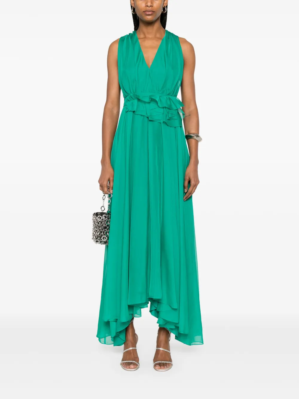 liujo LIU JO Gesmockte maxi-jurk - Groen