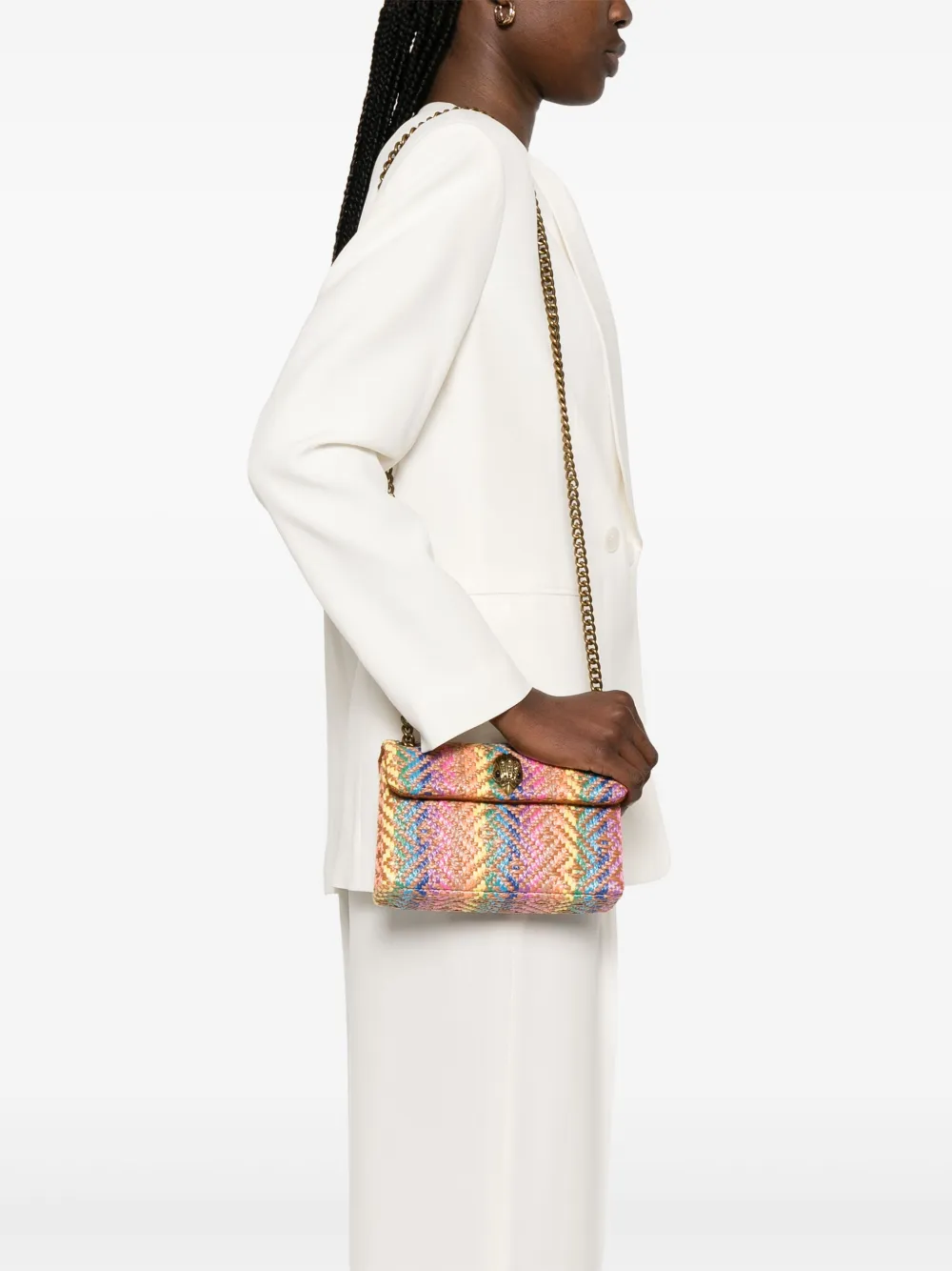Kurt Geiger London Kensington kleine schoudertas Bruin
