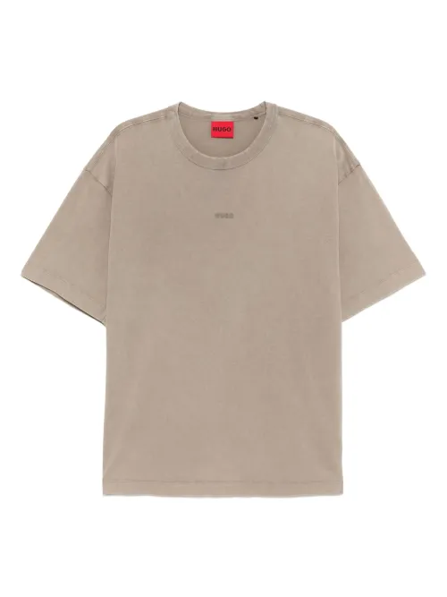 T-shirt en coton à logo imprimé - HUGO - Modalova