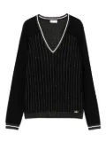 LIU JO lurex-detail top - Black