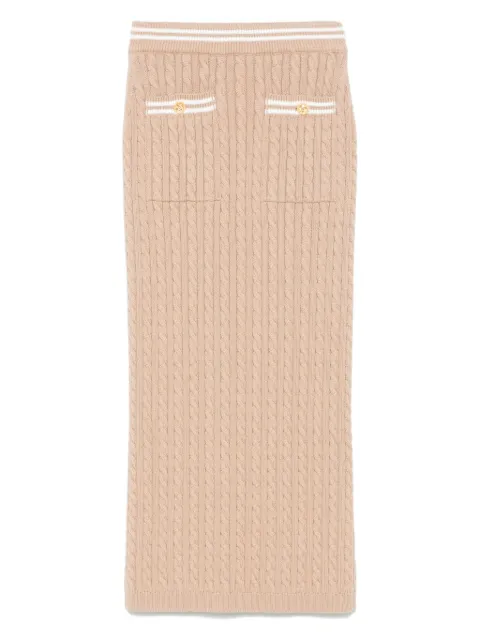 Alessandra Rich cable-knit midi skirt