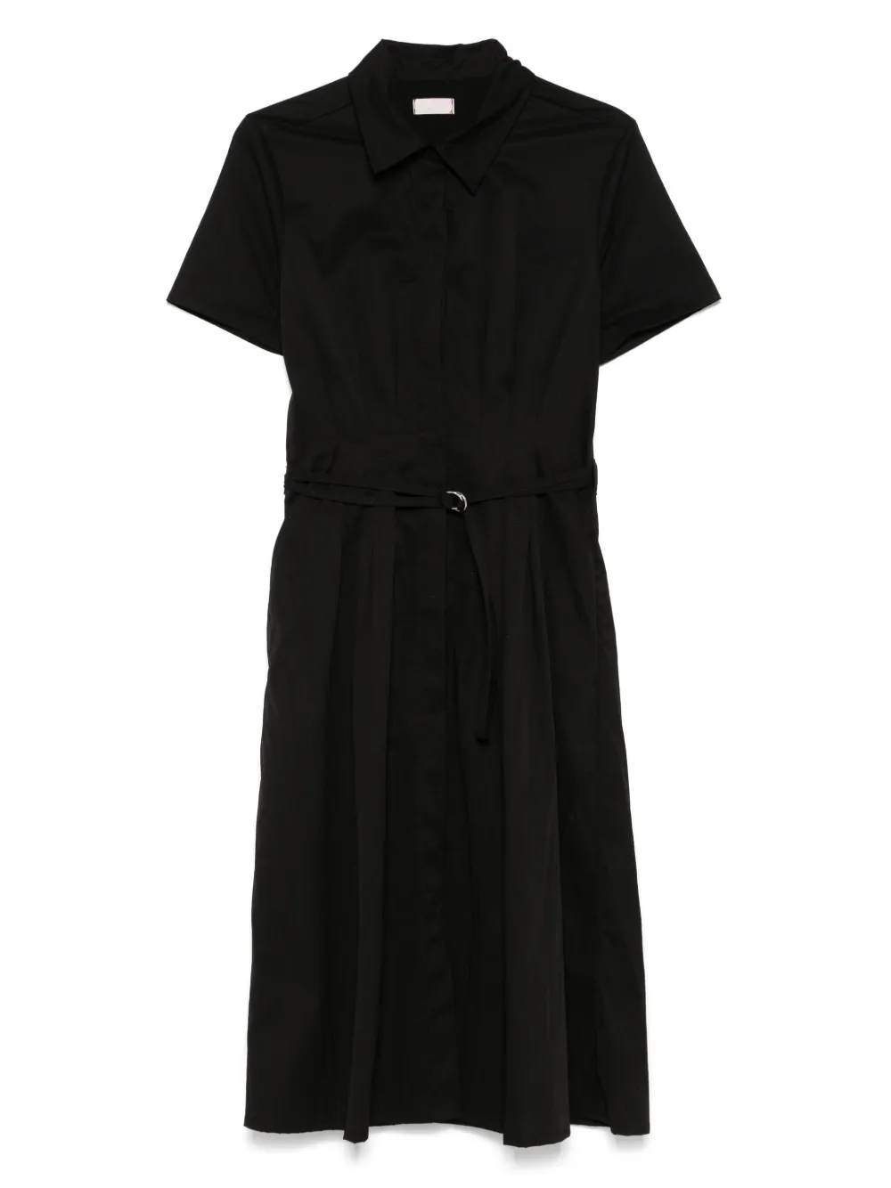 LIU JO robe mi-longue à design plissé | noir | Image 1