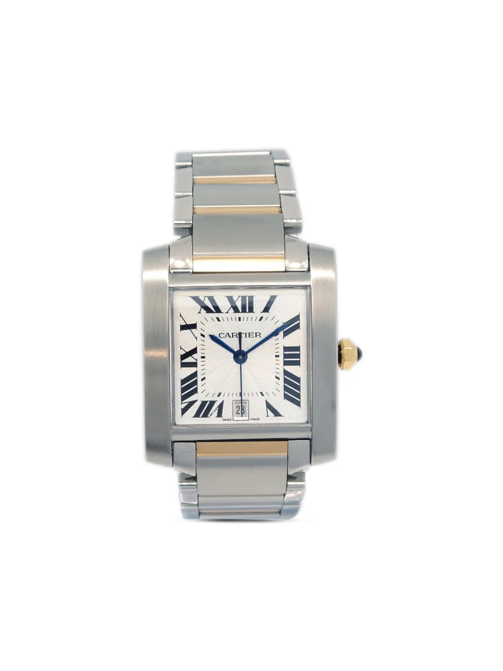 Cartier 2012 プレオウンド タンク フランセーズ LM 32mm - ホワイト Cartier 2012 プレオウンド タンク フランセーズ LM 32mm - ホワイト