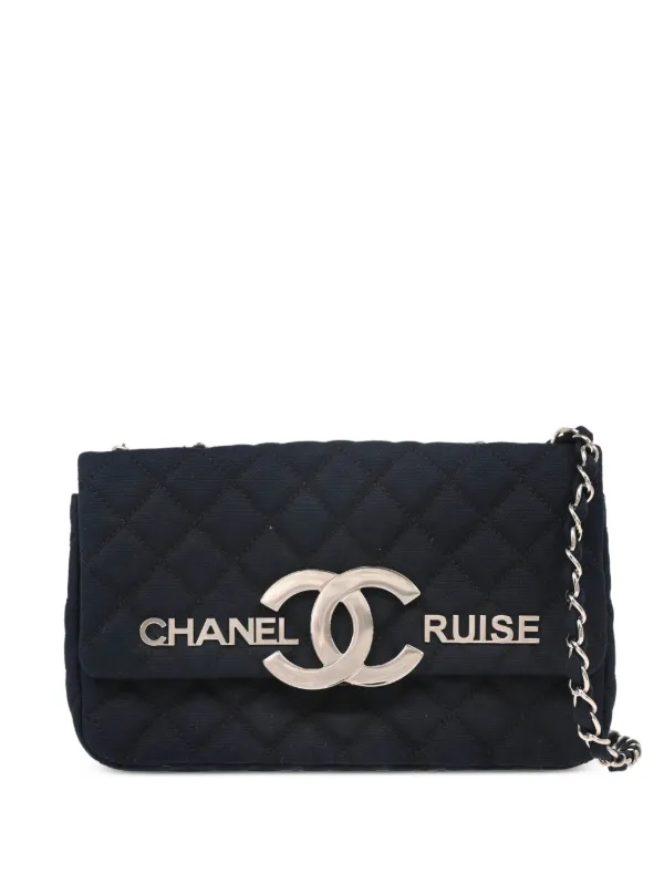 CHANEL Pre-Owned 2008 クルーズ ライン ショルダーバッグ | ブルー 
