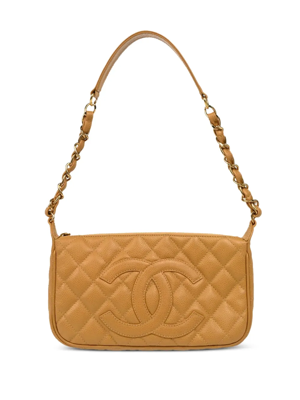 CHANEL Pre-Owned 2003 diamond-quilted handbag - ニュートラル CHANEL Pre-Owned 2003 diamond-quilted handbag - ニュートラル