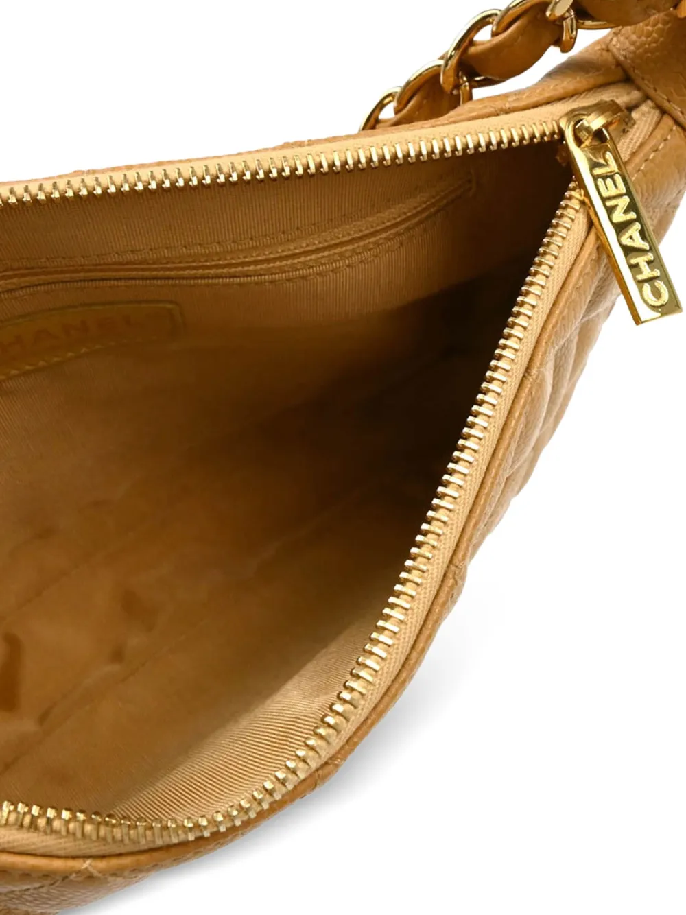 Pre-owned Chanel 2003 Diamond-quilted Handbag In Neutrals