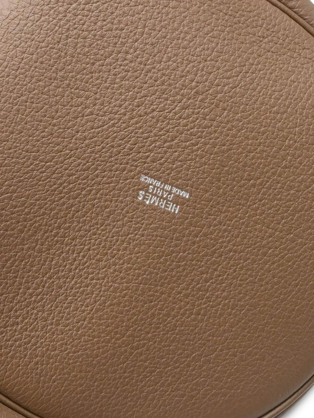 Pre-owned Hermes 2005 Mangeoire Gm Handbag In Brown