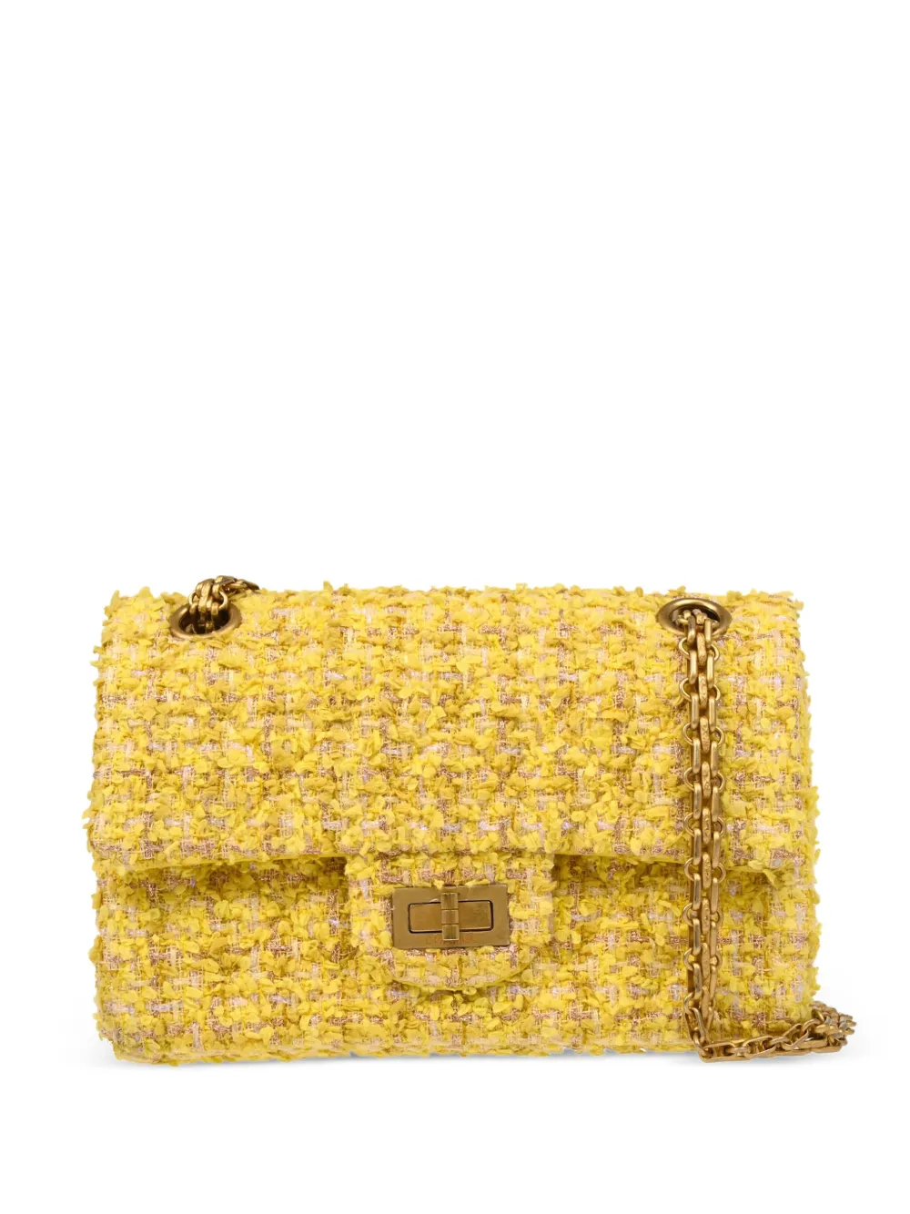 CHANEL Pre-Owned 2020 マドモアゼル ロック ショルダーバッグ - イエロー CHANEL Pre-Owned 2020 マドモアゼル ロック ショルダーバッグ - イエロー