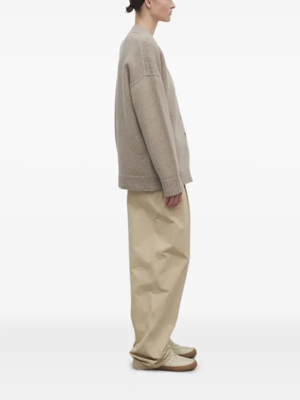 The Row Pleated-waistband Straight-leg Trousers in Neutrals, view 3