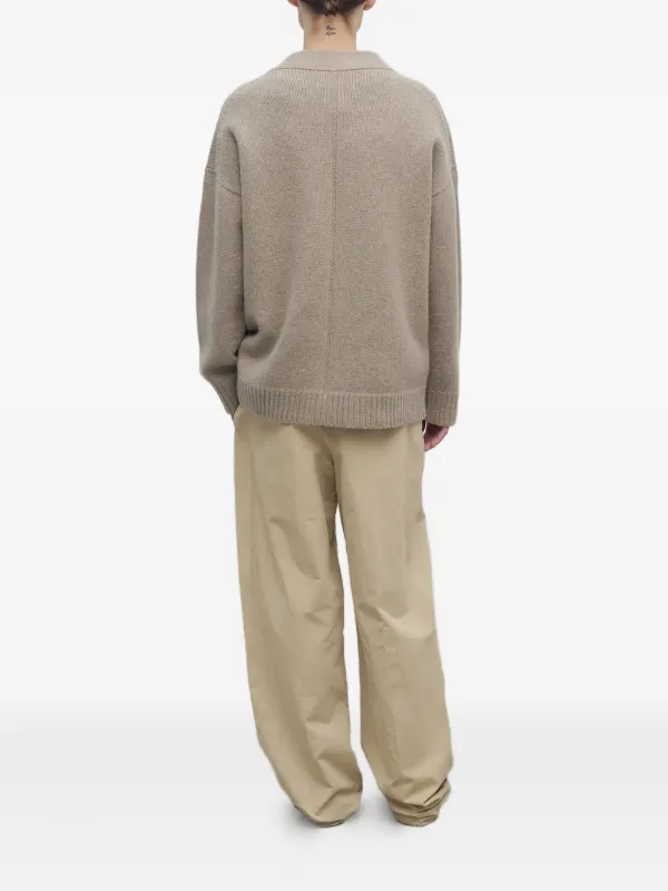 The Row Pleated-waistband Straight-leg Trousers in Neutrals, view 4