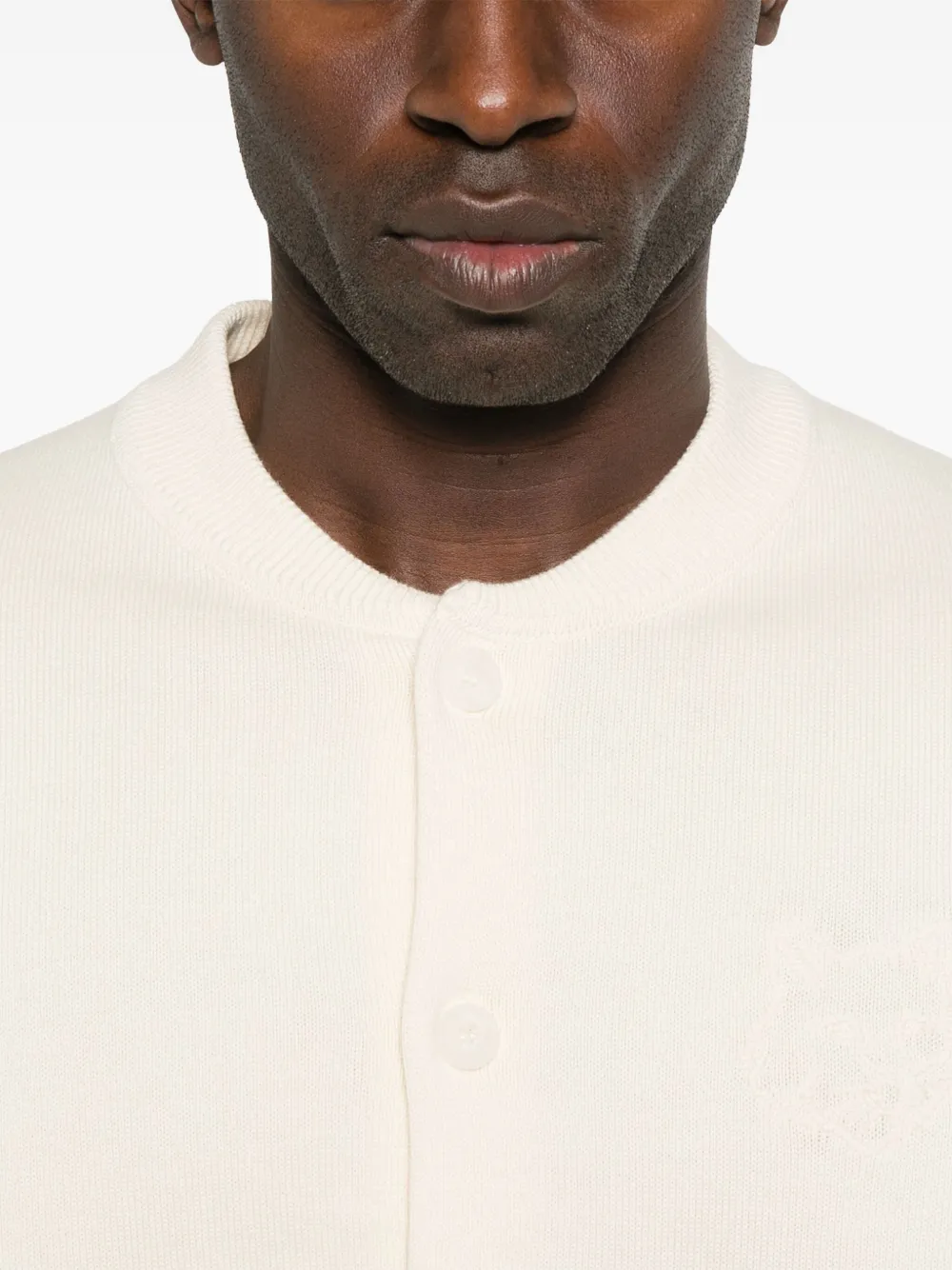 Maison Kitsuné Cardigan Bold Fox Head con ricamo | Image 5