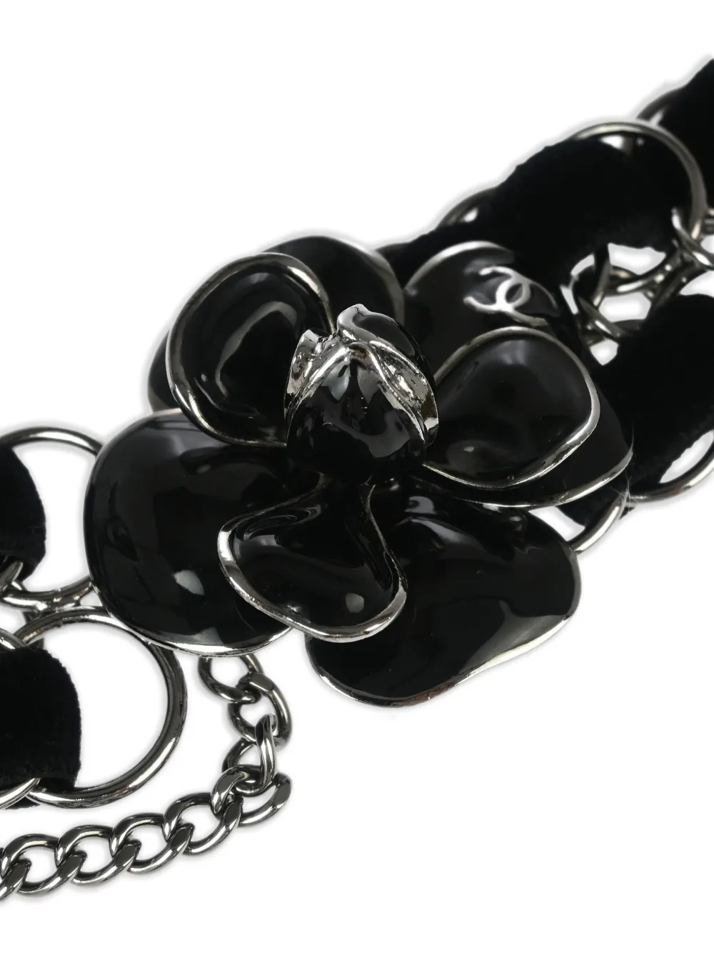 CHANEL Pre-Owned cinturón de cadena Camellia 2006 | Image 2