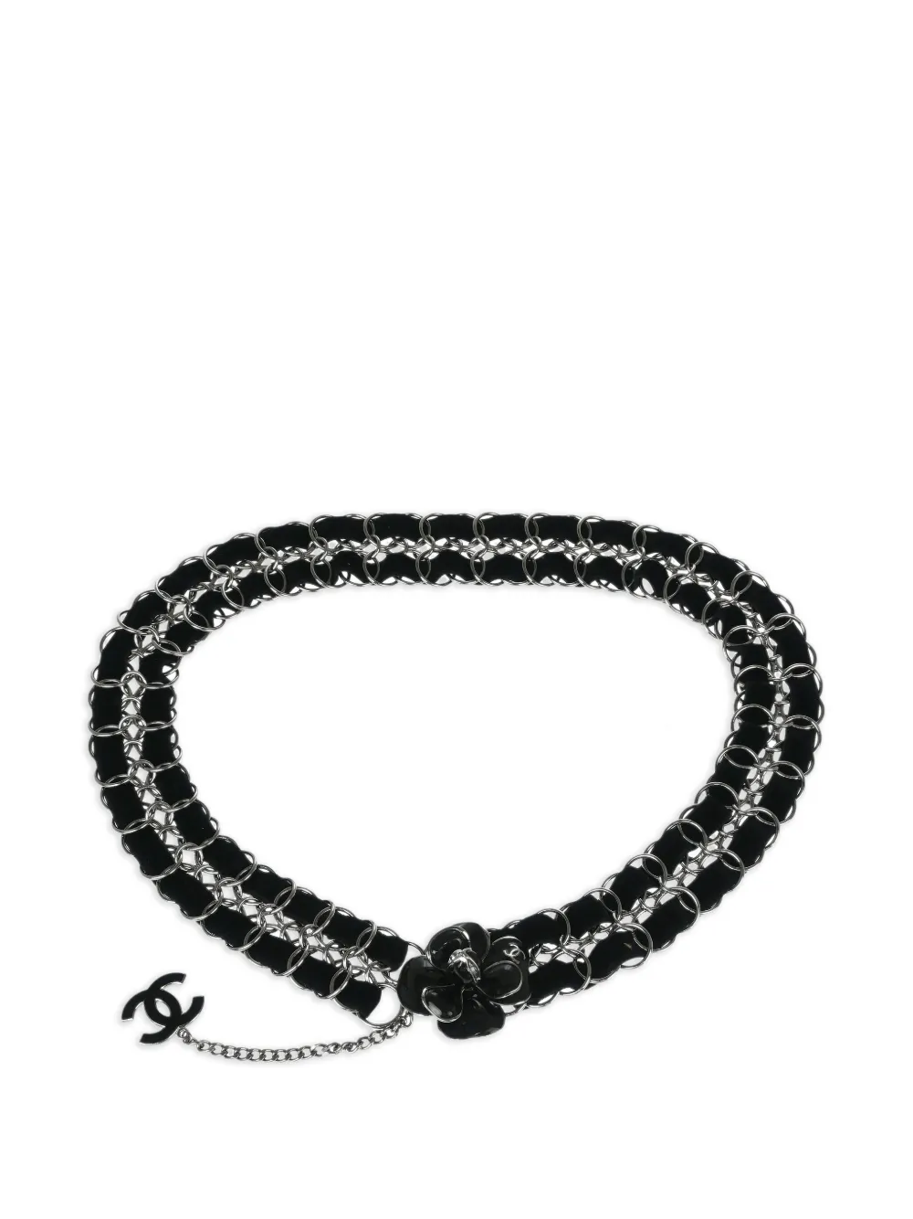 CHANEL Pre-Owned cinturón de cadena Camellia 2006 | plateado | Image 1