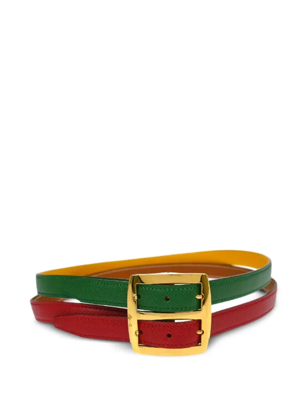 Hermès Pre-Owned 1991 リバーシブル レザーベルト Hermès Pre-Owned