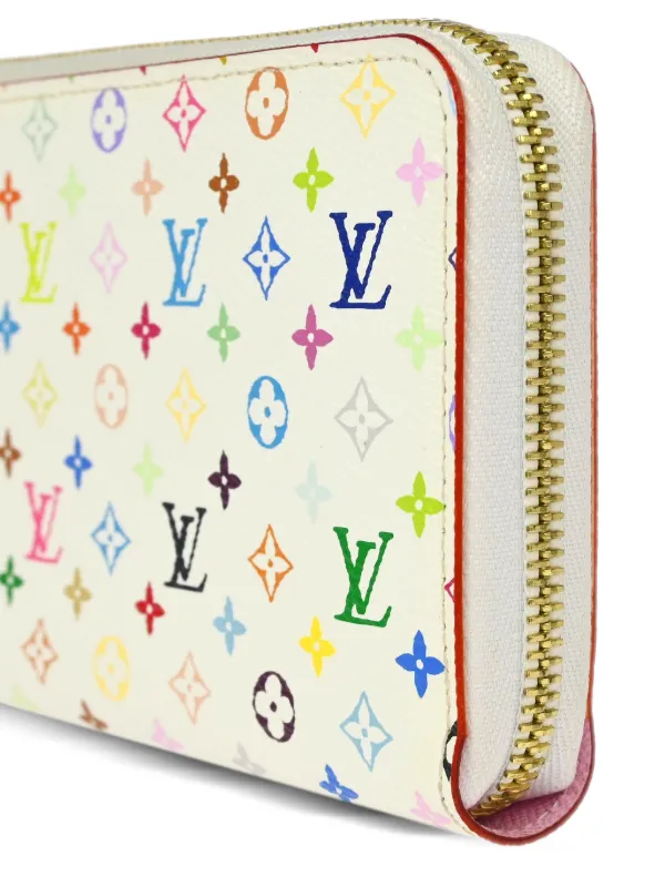 Louis Vuitton Pre-Owned 2012 マルチカラージッピー財布 | ホワイト