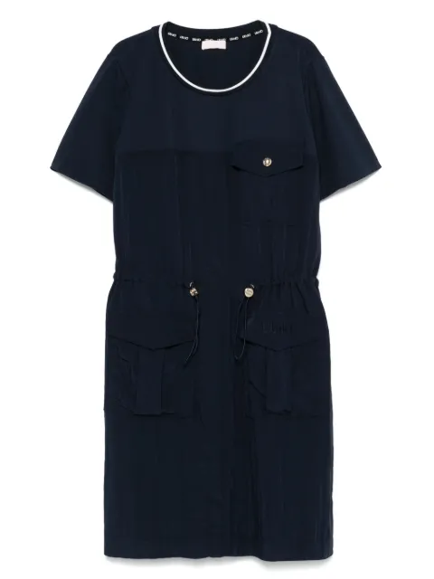 LIU JO vestido corto con logo bordado