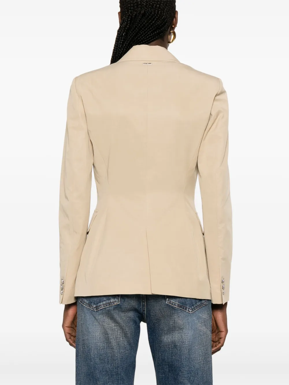 LIU JO Blazer met enkele rij knopen Beige
