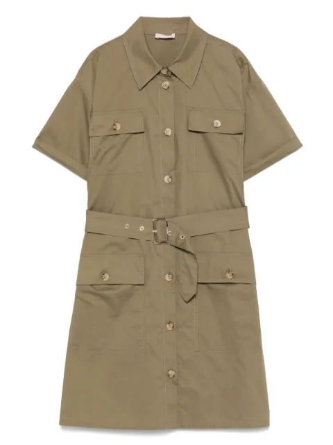 LIU JO belted shirt mini dress