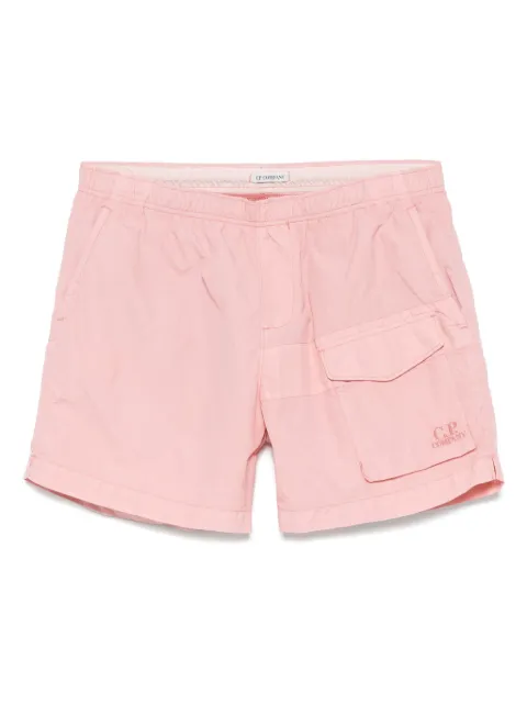 C.P. Company logo-embroidered swim shorts