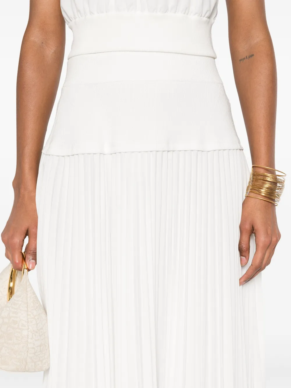 Simkhai Stella Midi Skirt In White