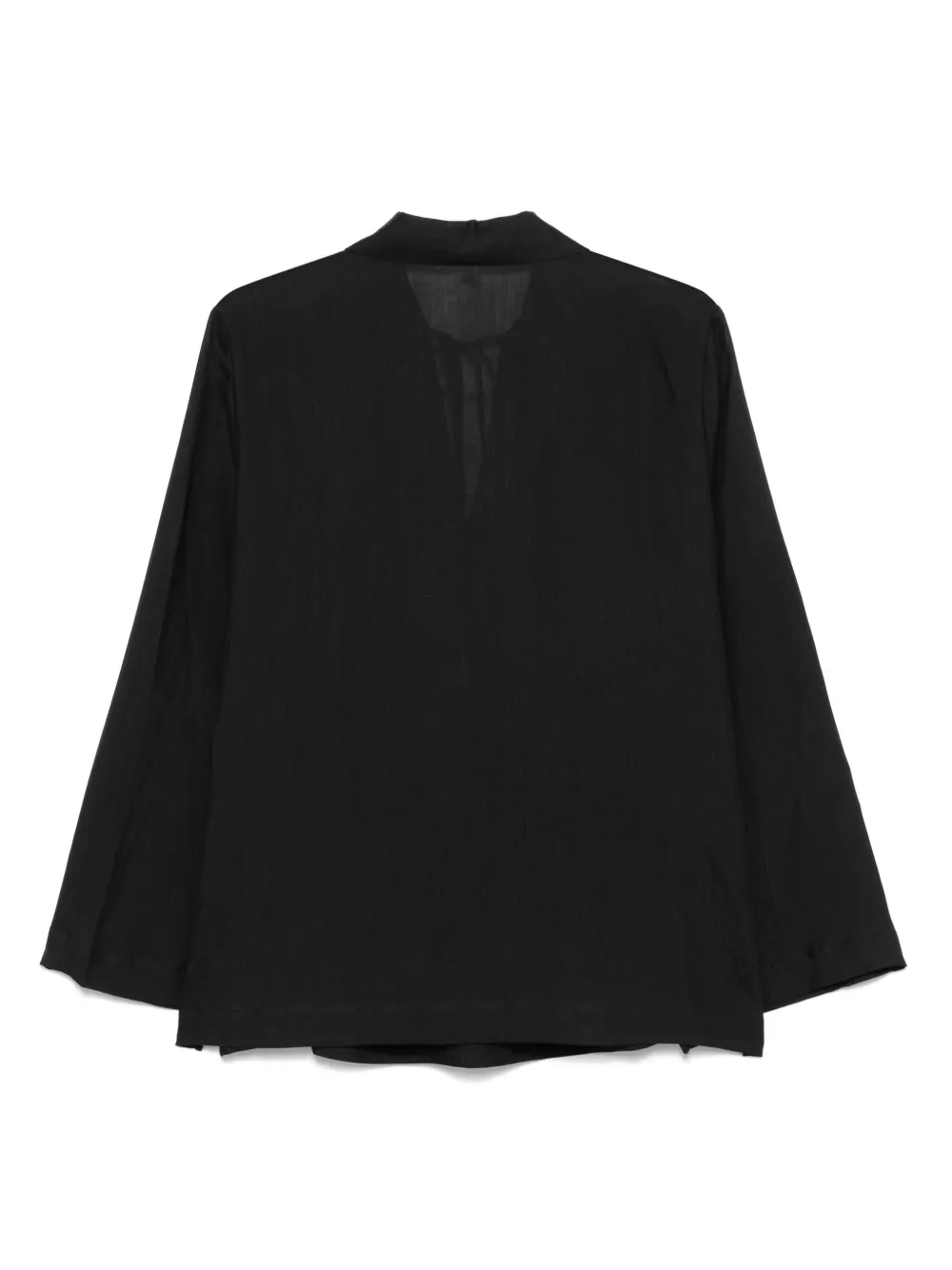 Michael Kors Blouse met split in de hals Zwart