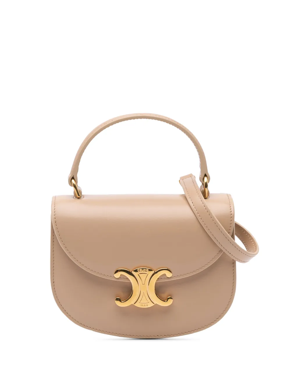 Céline Pre-Owned 2023 ブザス クレア シャイニー カーフスキン サッチェルバッグ ミニ - ブラウン Céline Pre-Owned 2023 ブザス クレア シャイニー カーフスキン サッチェルバッグ ミニ - ブラウン