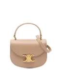 Céline Pre-Owned 2023 Mini Shiny Calfskin Besace Clea satchel - Brown
